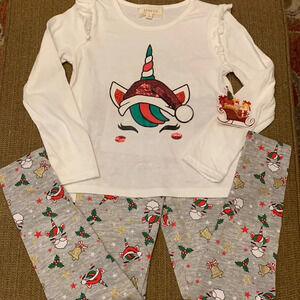 Between Christmas Unicorn Matching Set Sequin Sparkles